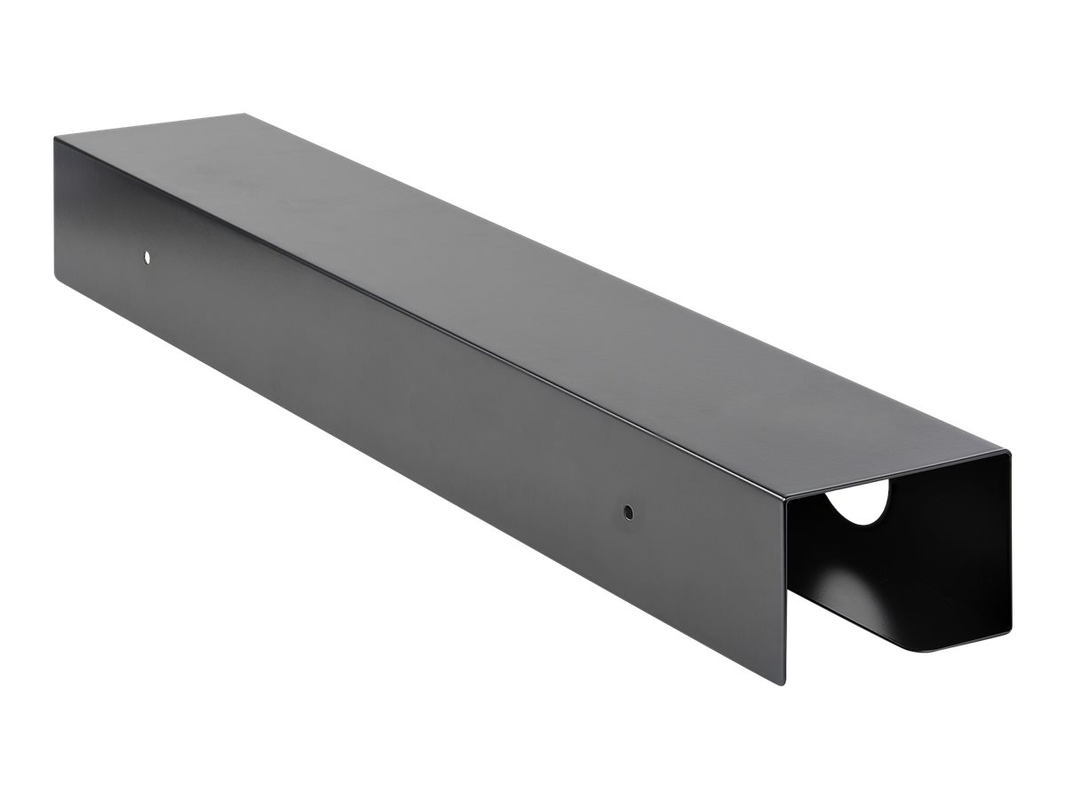 STARTECH.COM Under Desk Cable Management Tray Desk or Table Mount Cords/Wire/Power Strip Holder 60cm x 11cm