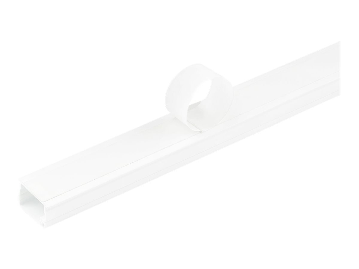 STARTECHCOM 1,8m Kabelkanal Selbstklebend 20x13mm PVC SockelleisteWandkabelkanal