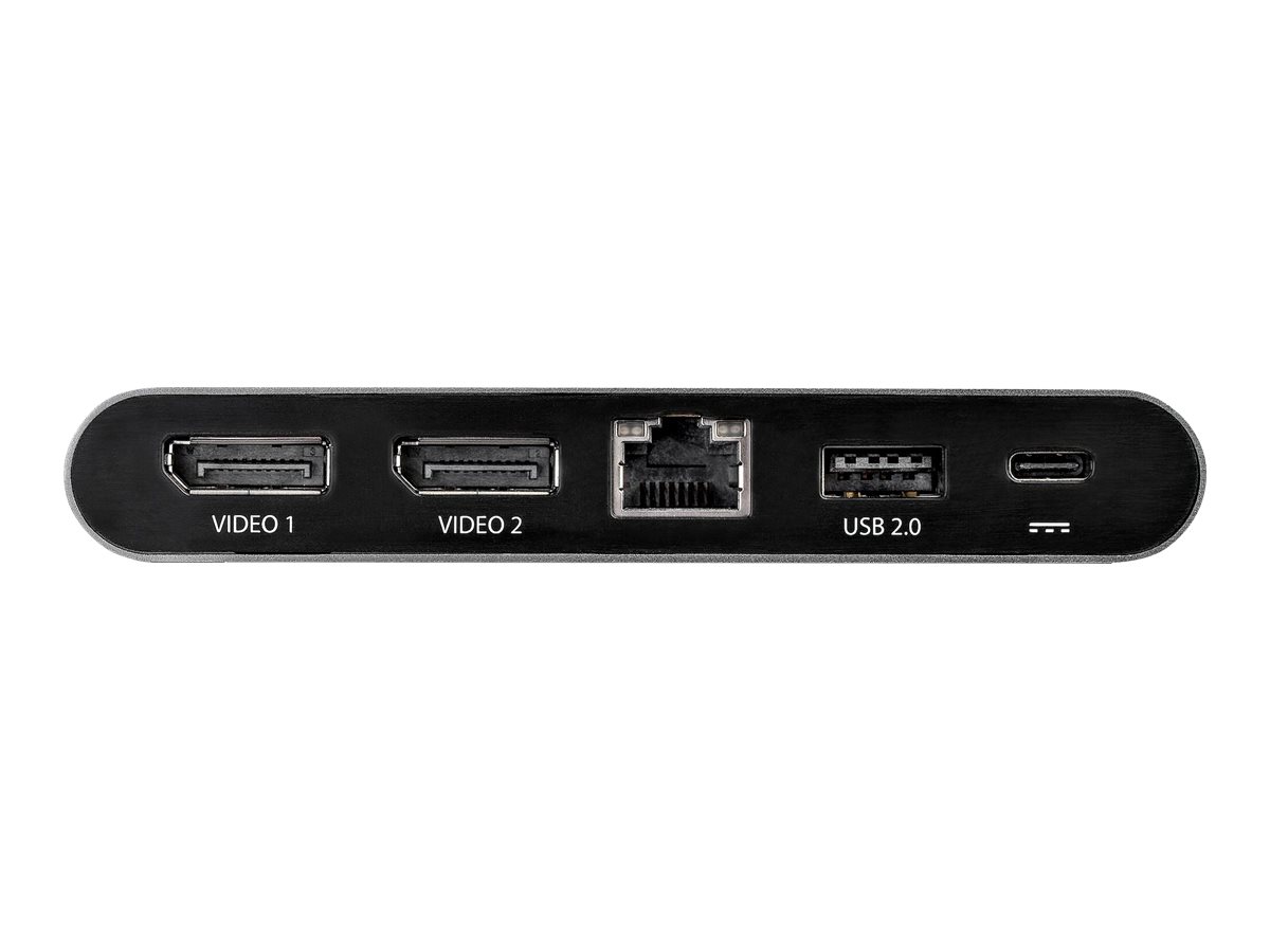 STARTECH.COM Dual Monitor USB-C Multiport Adapter - Windows - 2 x 4K DP - 100W PD 3.0 - GbE? - DP Alt Mode Switch