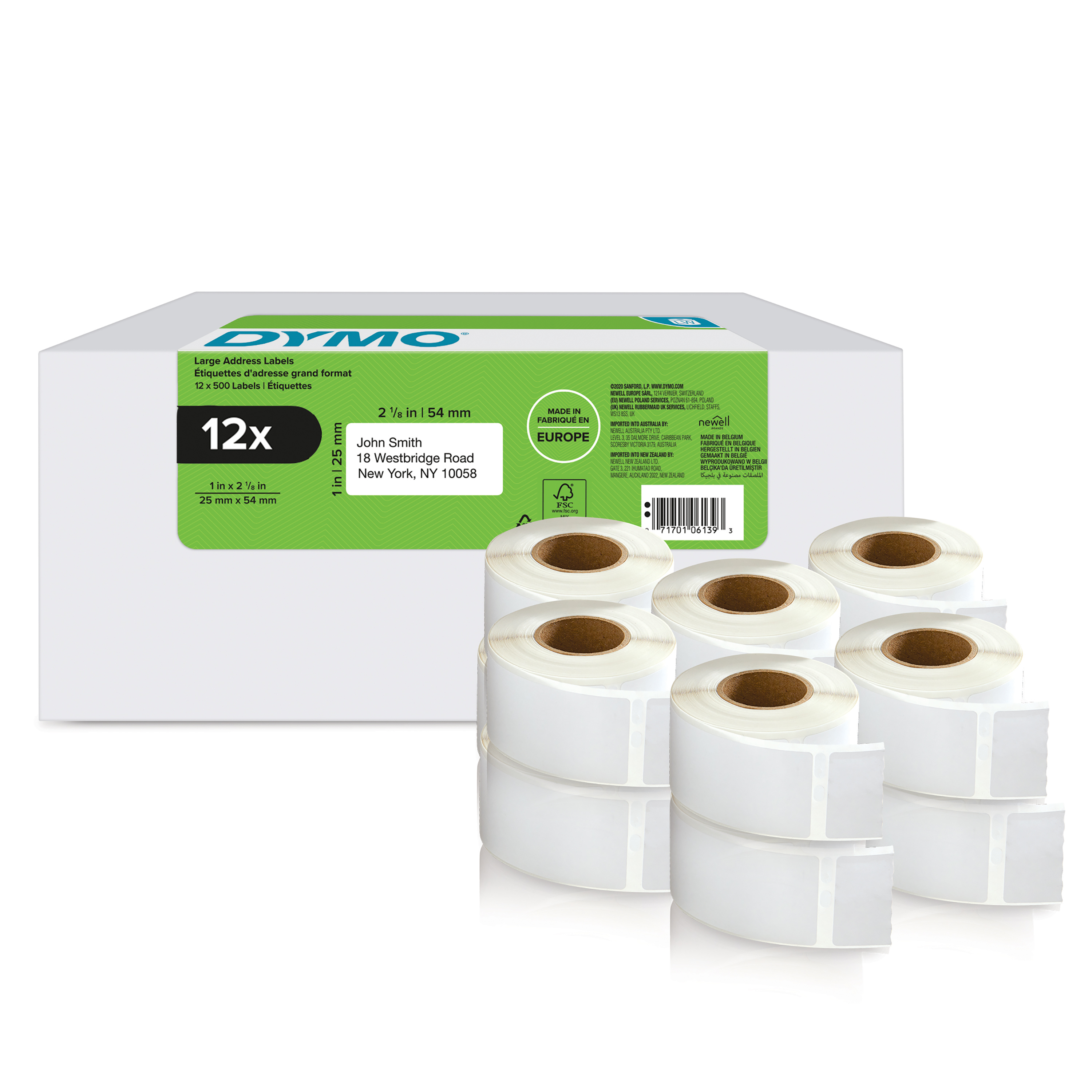 DYMO LW Adressetiketten 12