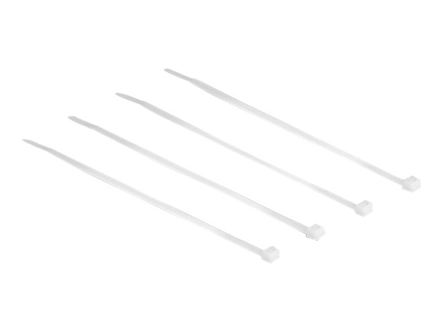 Delock Kabelbinder transparent 100 Stk L200 x B 3.6 mm