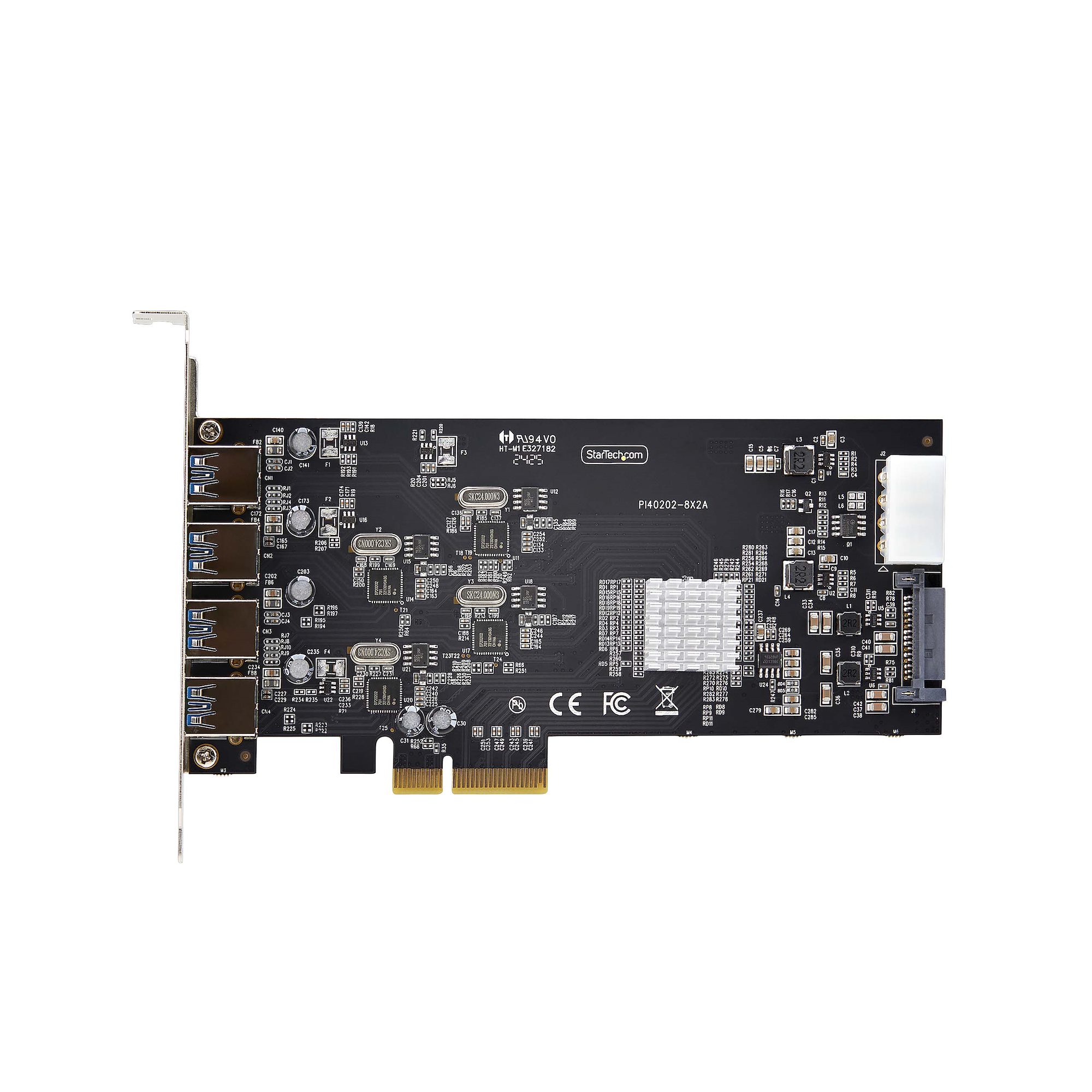 STARTECHCOM 4Port USB PCIe Karte USB 32 5Gbps PCI Express Karte mit 4 unabhängigen USBControllern 4 USBA Anschlusse