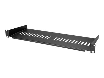 STARTECH.COM 1U Rack Shelf 7in Deep Steel Vented Rack Shelf Rack Mount Shelf Server Rack Shelf Cantilever Shelf