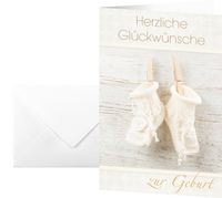 SIGEL Glückwunschkarten Baby DS040 DIN A6, 10 St