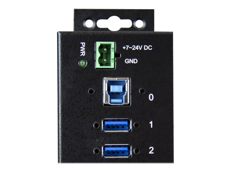 StarTech.com 10 Port Industrieller USB 3.0 Hub - ESD und Überspannungsschutz - DIN Tragschienen oder Oberflächen montierbar - Hub - 10 Anschlüsse
