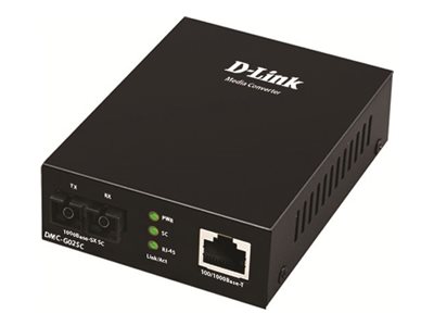 D-LINK DMC-G02SC/E Gigabit Ethernet Konverter - 1000Mbit/s TP (RJ-45) zu 1000Mbit/s SX (SC-Duplex) (550 m)
