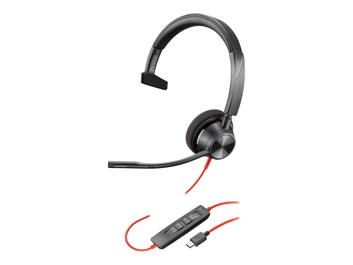 Poly Headset Blackwire C3310 Mono USB-C/A