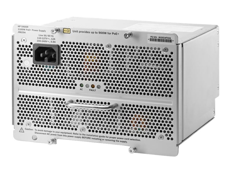 HPE Aruba 5400R 1100W PoE+ zl2 Power Supply Europe English HPE Aruba 5400R 1100W PoE+ zl2 Power Supply Europe English