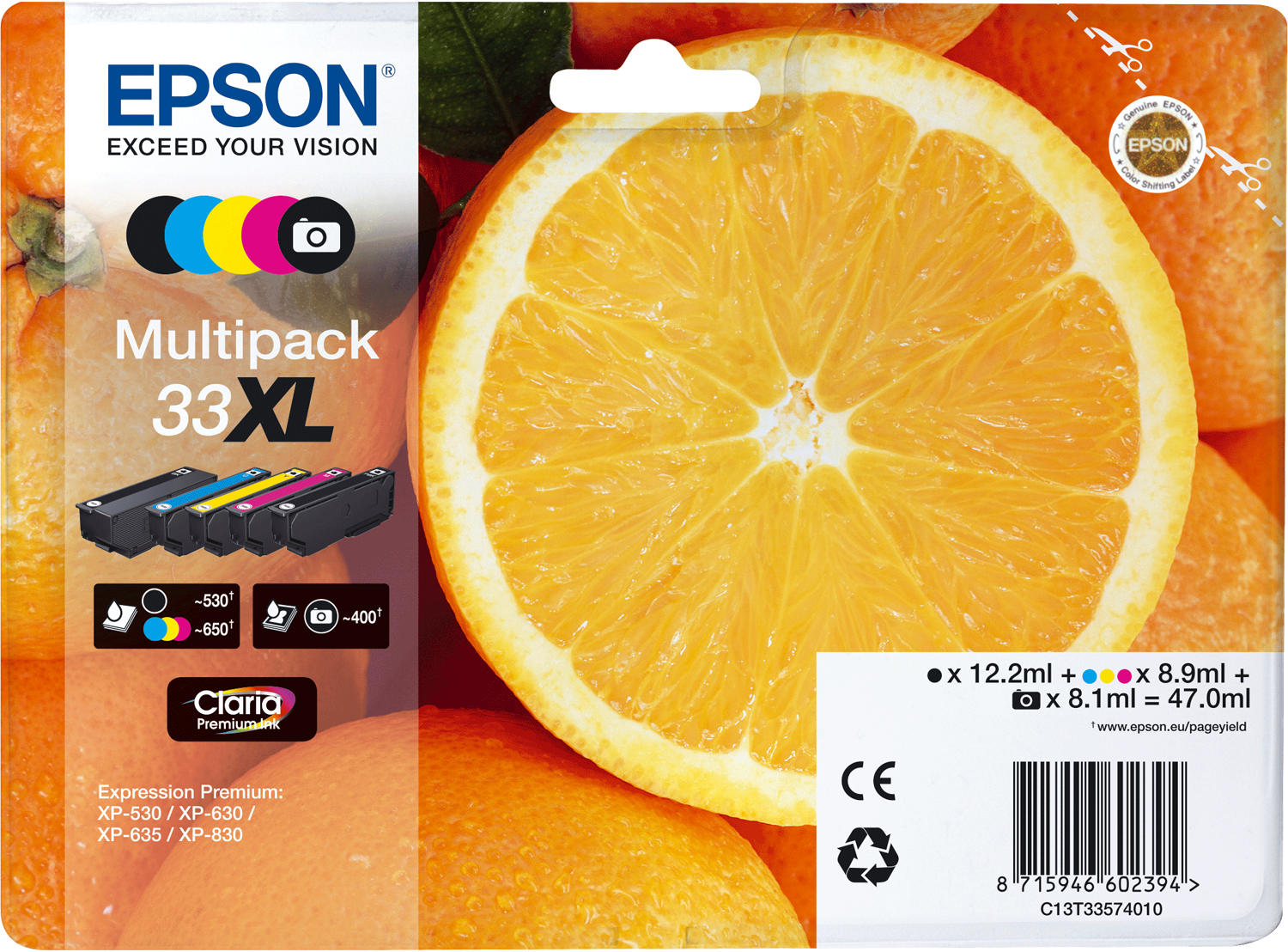 C13T33574011 EPSON XP Tinte 5 cmyk pbk