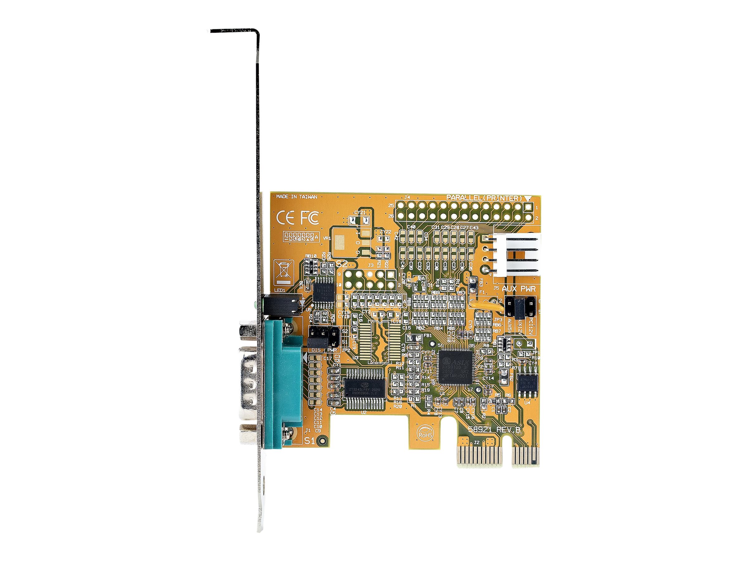 STARTECHCOM PCI Express Serielle Schnittstellenkarte PCIe auf RS232 DB9 Karte Serielle Adapter Karte Erweiterungskarte