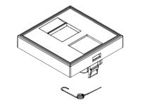 Equip Unterputzdose Einsatz French 1 Keystone 45x45 RAL9010 Polybeutel