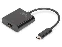 DIGITUS USB Type-C™ 4K HDMI Grafik-Adapter, 15.0cm, schwarz