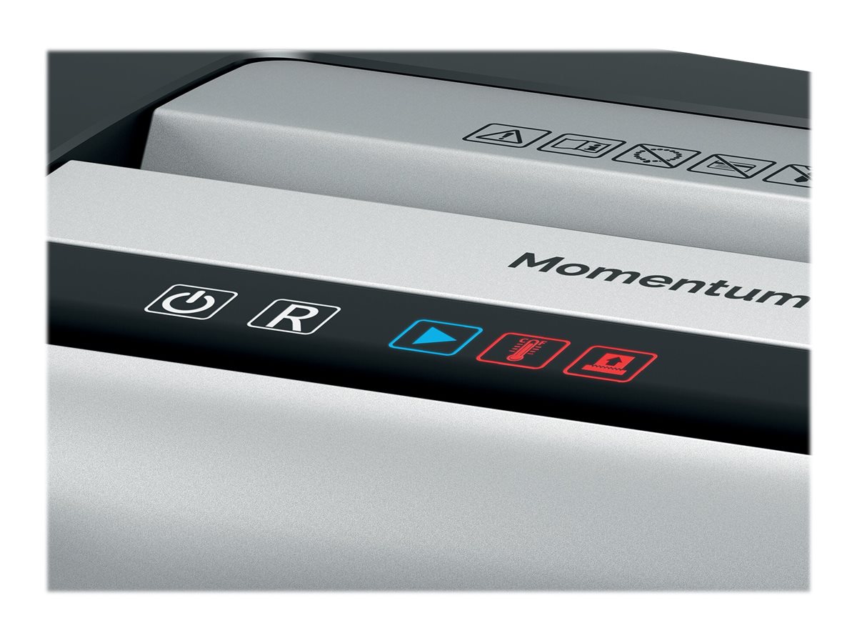 Rexel Momentum X406 Aktenvernichter mit Partikelschnitt P-4, 4 x 28 mm, bis 6 Blatt, schwarz