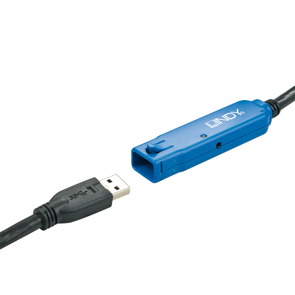 LINDY USB 3.0 Aktiv-Verlaengerung Pro 10 Meter. USB 3.0 Super Speed