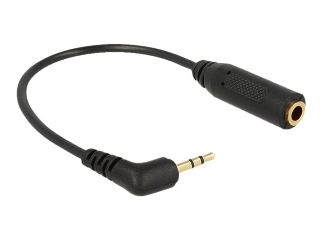 Delock Kabel Klinkenstecker 3,5 mm 3 Pin gewinkelt > Klinkenbuchse 2,5 mm 3 Pin Delock Kabel Klinkenstecker 3,5 mm 3 Pin gewinkelt > Klinkenbuchse 2,5 mm 3 Pin