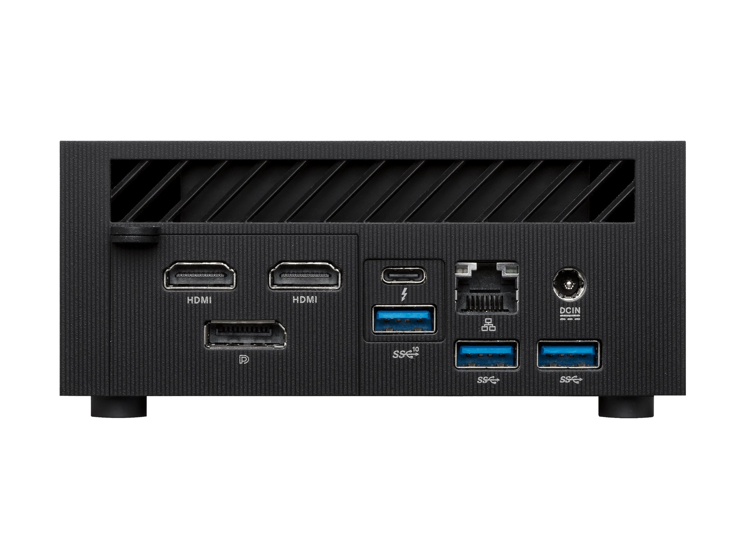 ASUS ExpertCenter PN64 BB7004MDE1 - Barebone - Mini-PC - 1 x Core i7 13700H / 3.7 GHz - RAM 0 GB - Intel Iris Xe Grafikkarte - 1GbE, 2.5GbE, Bluetooth 5.2, Wi-Fi 6E - WLAN: Bluetooth 5.2, 802.11a/b/g/n/ac/ax (Wi-Fi 6E)