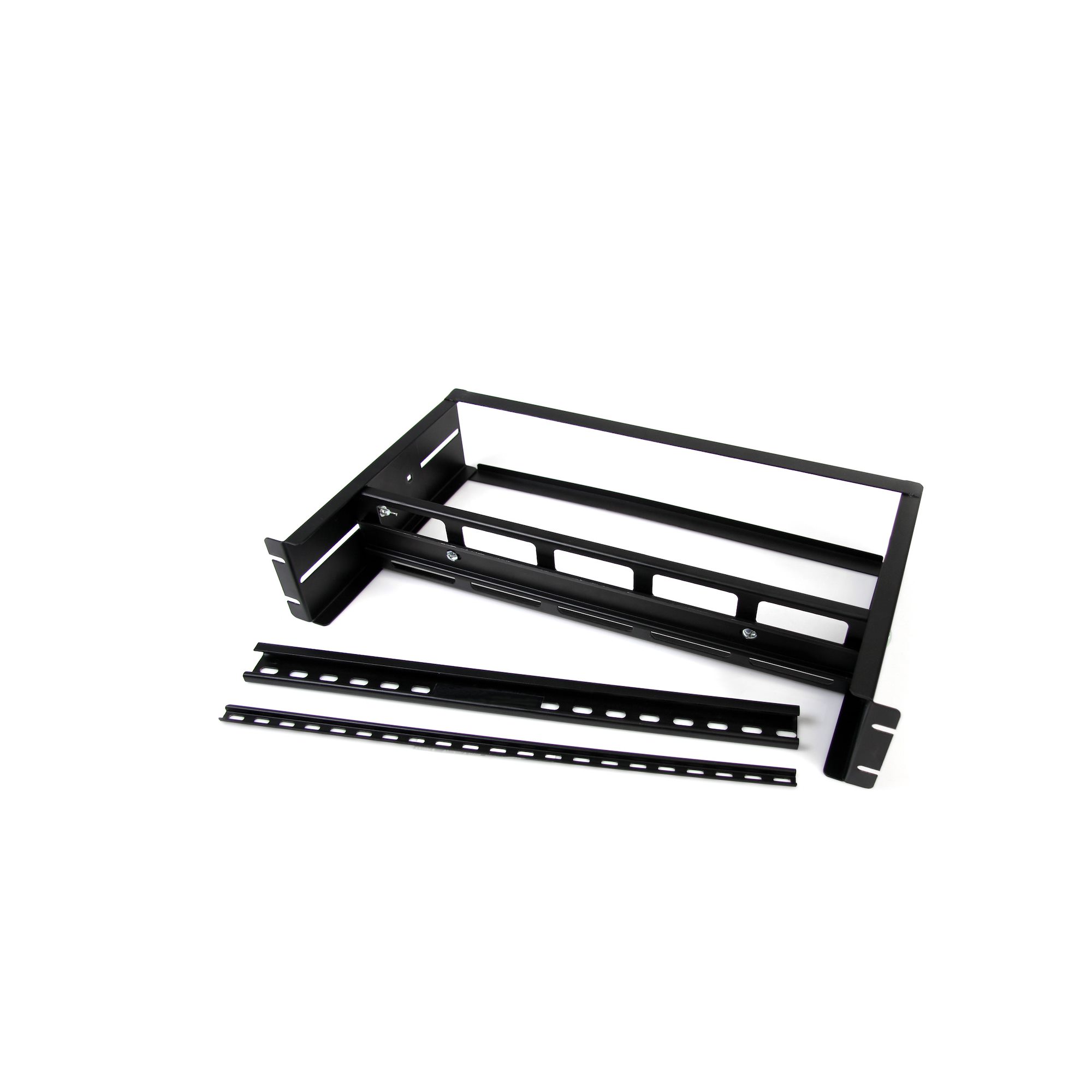 STARTECHCOM 19 Zoll DIN Rail Rackmount Kit einstellbar mit HutschieneMini GSchiene