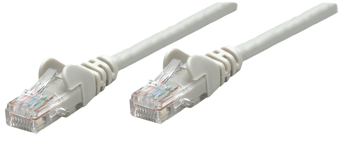 INTELLINET Netzwerkkabel Cat6A SFTP CU LS0H 20m Grau RJ45 Stecker RJ45 Stecker Vergoldete Kontakte