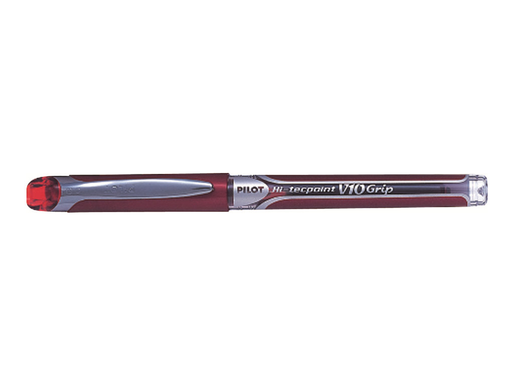 PILOT Hi-Tecpoint Grip V10 Tintenroller rot/transparent 0,7 mm, Schreibfarbe: rot, 1 St. PILOT Hi-Tecpoint Grip V10 Tintenroller rot/transparent 0,7 mm, Schreibfarbe: rot, 1 St.