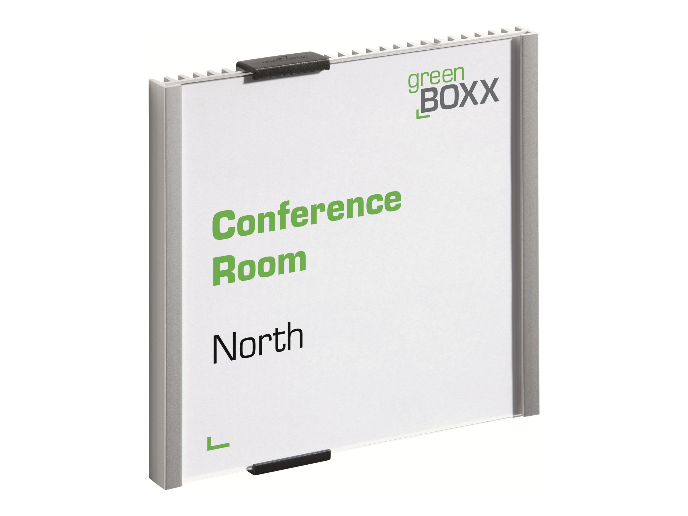 Durable INFO SIGN Türschild 149x148,5mm metallic silber