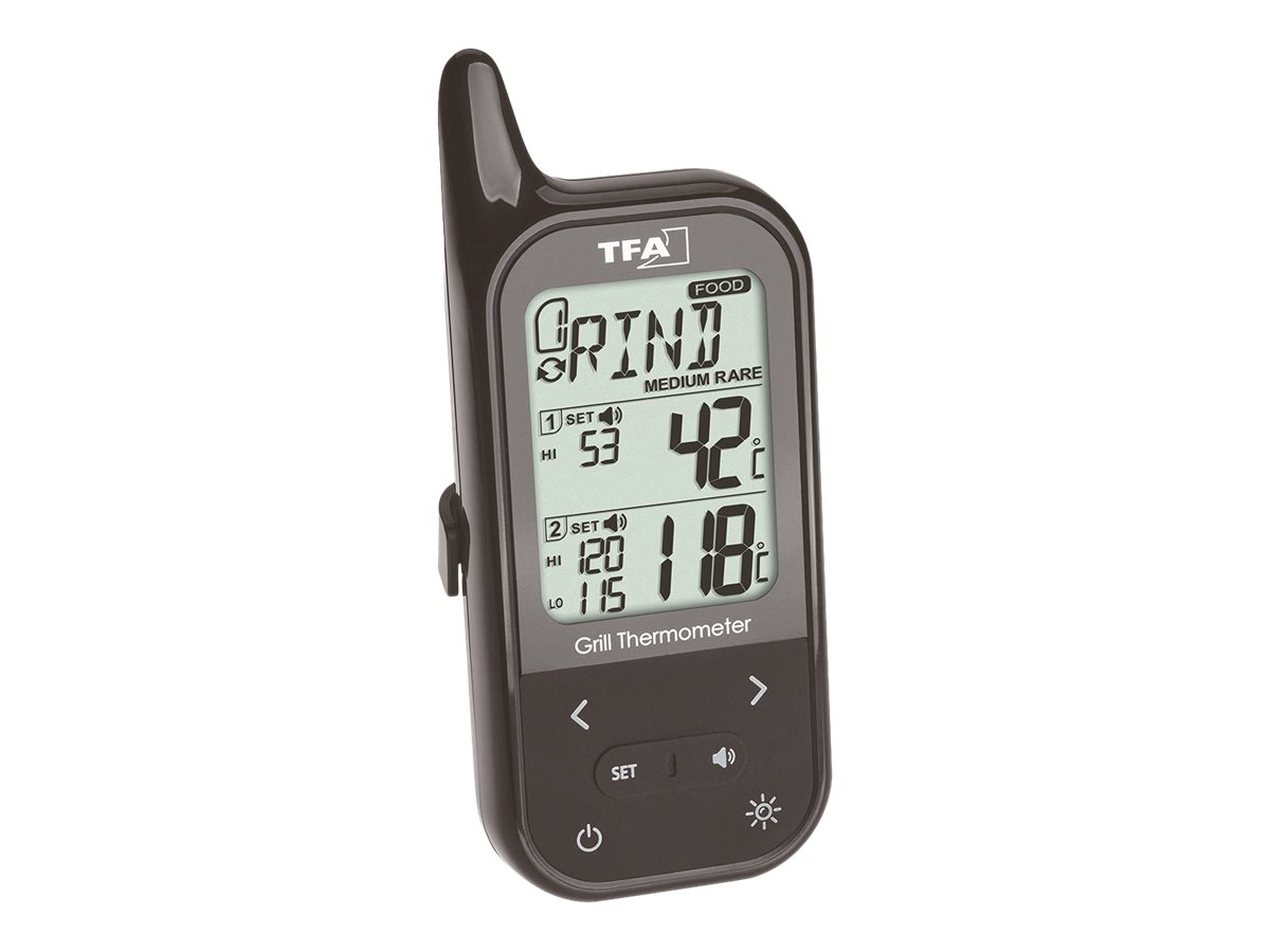 TFAÂ® KÃ¼chen-Chef Twin 14.1511.01 Kerntemperatur-Lebensmittelthermometer schwarz