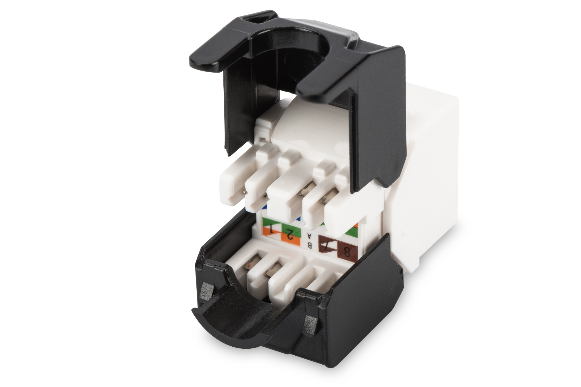 DIGITUS CAT 6 KEystone Modul ungeschirmt RJ45 zu LSA werkzeugfreie Montage