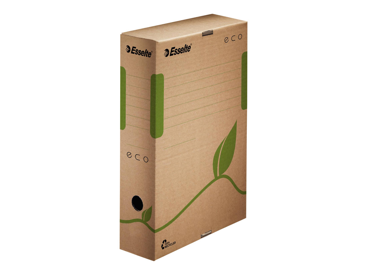 25 Esselte Archivboxen ECO braun 8,0 x 23,3 x 32,7 cm