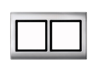 Merten Rahmen Aquadesign 400260 2f. aluminium Merten Rahmen Aquadesign 400260 2f. aluminium