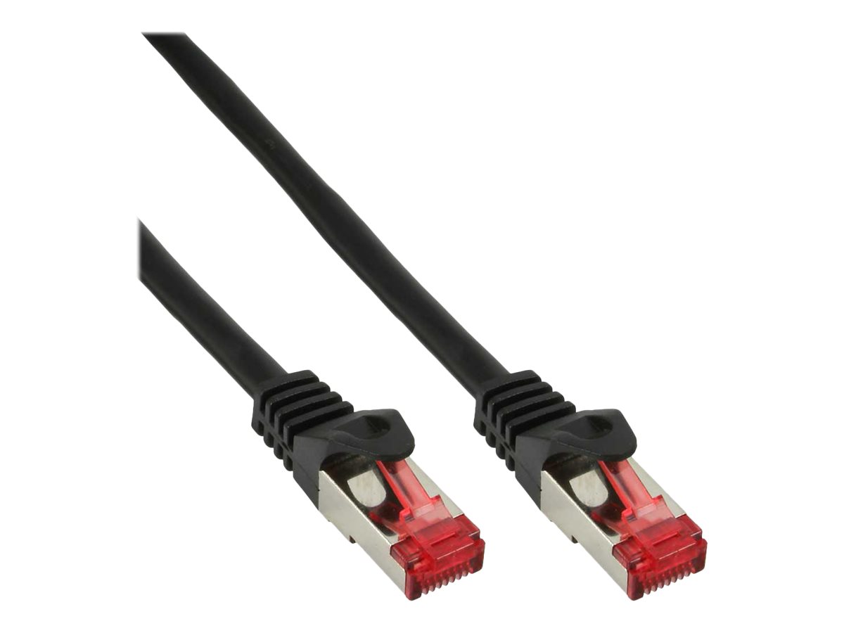 INLINE Patchkabel Cat.6 250MHz PVC CCA schwarz 0,5m