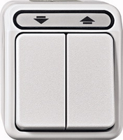 Merten Rollladentaster Aquastar MEG37558029 1-polig lichtgrau