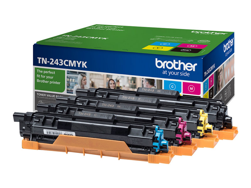 Brother TN243CMYK Value Pack - 4er-Pack - Schwarz, Gelb, Cyan, Magenta