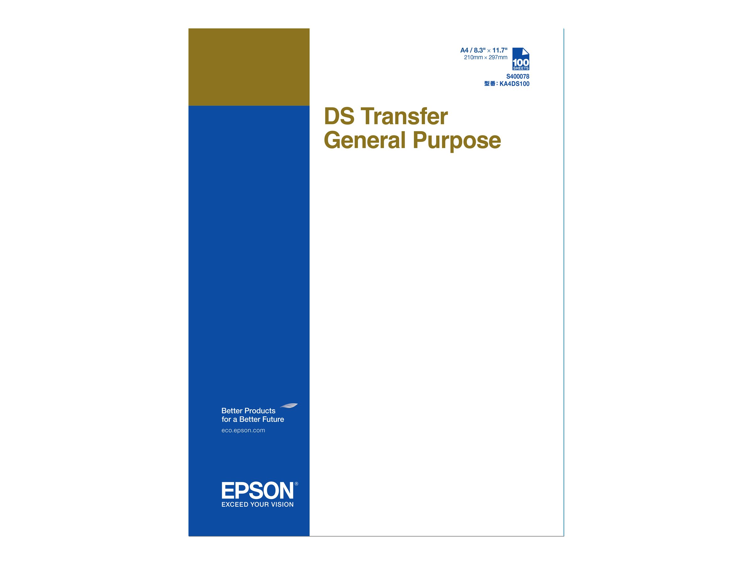 EPSON DS Transfer General Purpose A4 Sheets EPSON DS Transfer General Purpose A4 Sheets