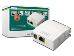 DIGITUS Fast Ethernet Printserver 1xParallel 1xRJ-45 inkl. Netzteil