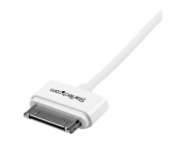 STARTECH.COM 1m USB iPhone / iPad und iPod Ladekabel - USB auf Apple 30 pin Dock Connector / Stecker Datenkabel - Weiss