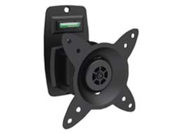 DIGITUS Universal Wandhalterung mit Schwenkfunktion bis 69cm 27Zoll VESA 75x75 100x100 15Grad schwenkb und 360Grad rotierbar black