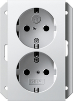 Gira Doppelsteckdose SCHUKO 273103 Geräted. 1fach System55 rw Gira Doppelsteckdose SCHUKO 273103 Geräted. 1fach System55 rw