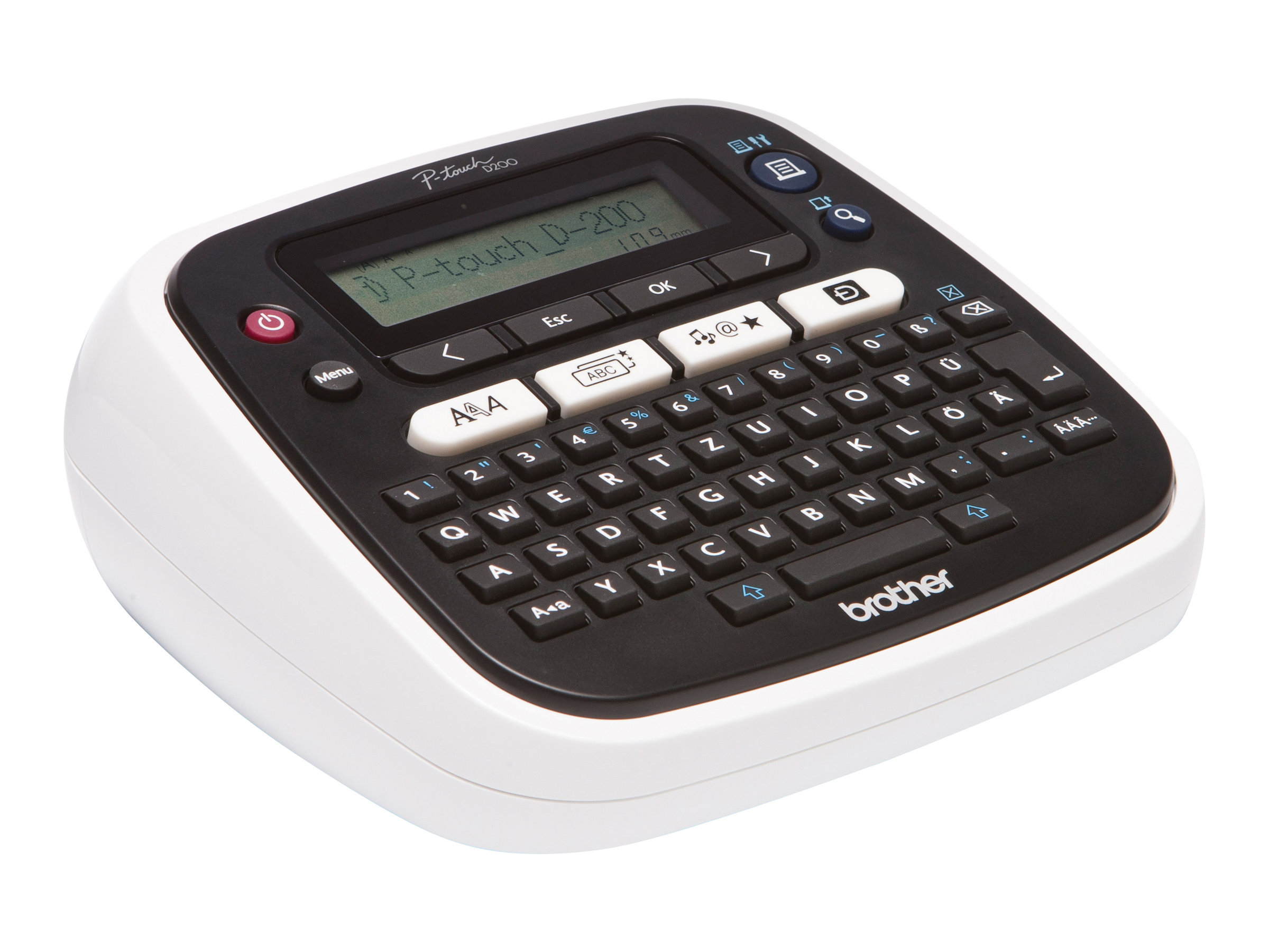 brother Ptouch D200BW Beschriftungsgerät schwarz, weiß