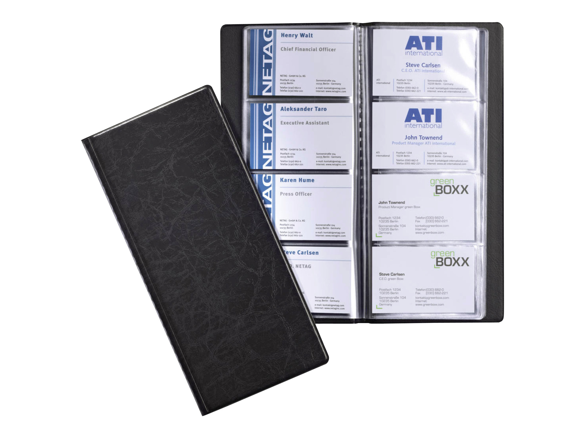 DURABLE Visitenkartenmappe VISIFIX 192 schwarz DURABLE Visitenkartenmappe VISIFIX 192 schwarz
