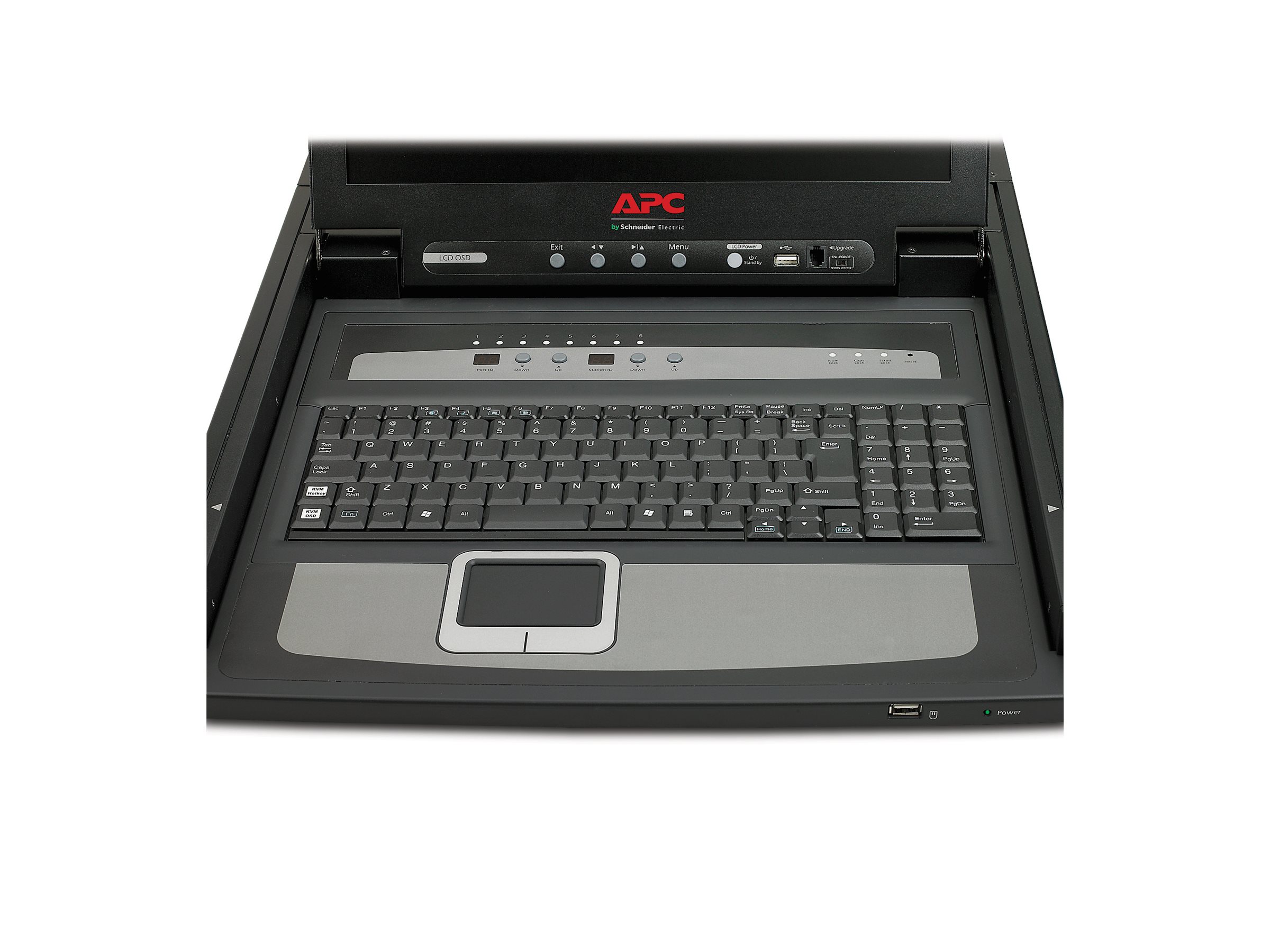 APC 43.18 cm - 17 Z Rack LCD Console - US Tastatur - mit 8 Port Analog KVM Switch