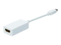 ASSMANN DisplayPort Adapterkabel mini DPHDMI Typ A 015m weiss