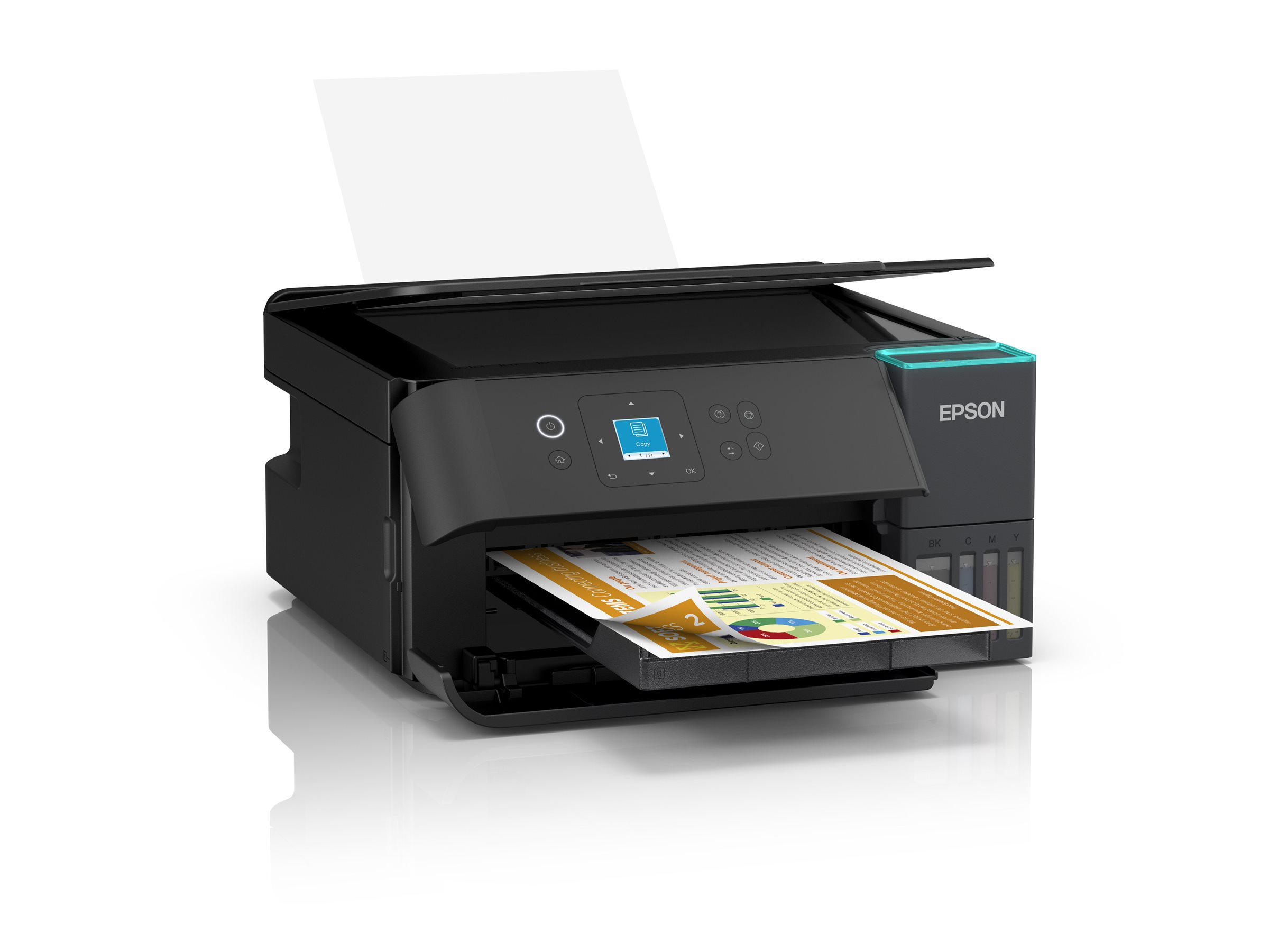 EPSON EcoTank ET2950 3 in 1 TintenstrahlMultifunktionsdrucker schwarz