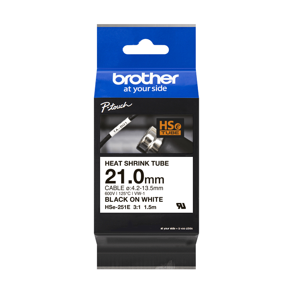 HSE251E BROTHER Schrumpfschlauch 21mm