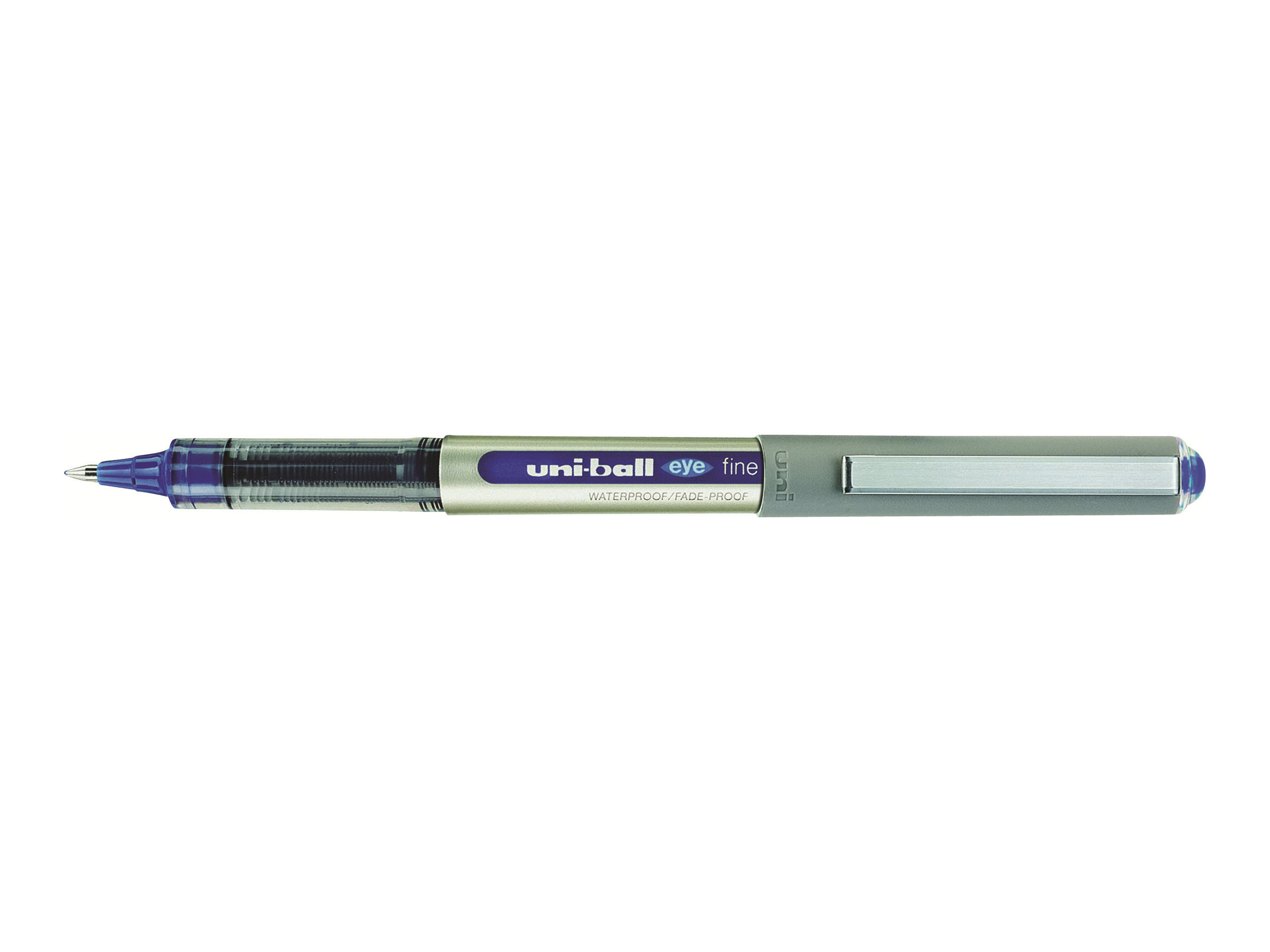 uni-ball eye fine UB-157E Tintenroller silber 0,4 mm, Schreibfarbe: blau, 12 St. uni-ball eye fine UB-157E Tintenroller silber 0,4 mm, Schreibfarbe: blau, 12 St.