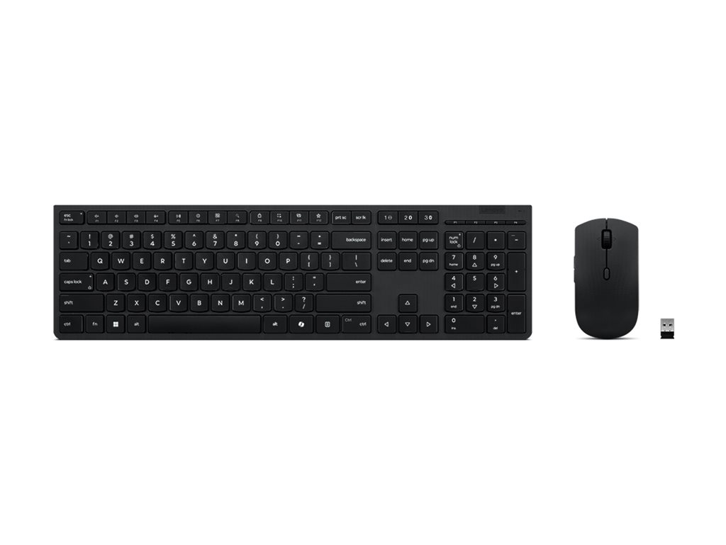 LENOVO Professional Wireless Rechargeable Combo Keyboard and MouseGerman