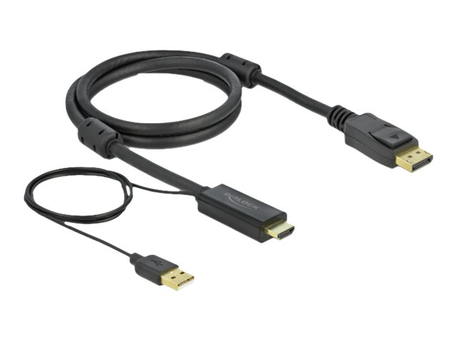 Delock HDMI zu DisplayPort Kabel 4K 30 Hz 1 m Delock HDMI zu DisplayPort Kabel 4K 30 Hz 1 m
