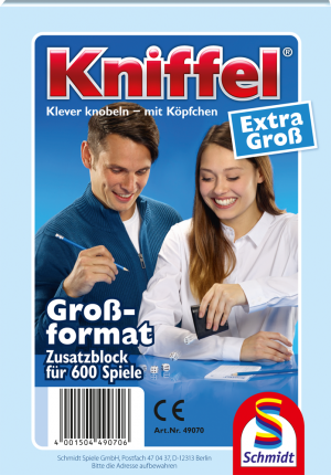 Schmidt Großer Kniffelblock Blau 8 Jahre