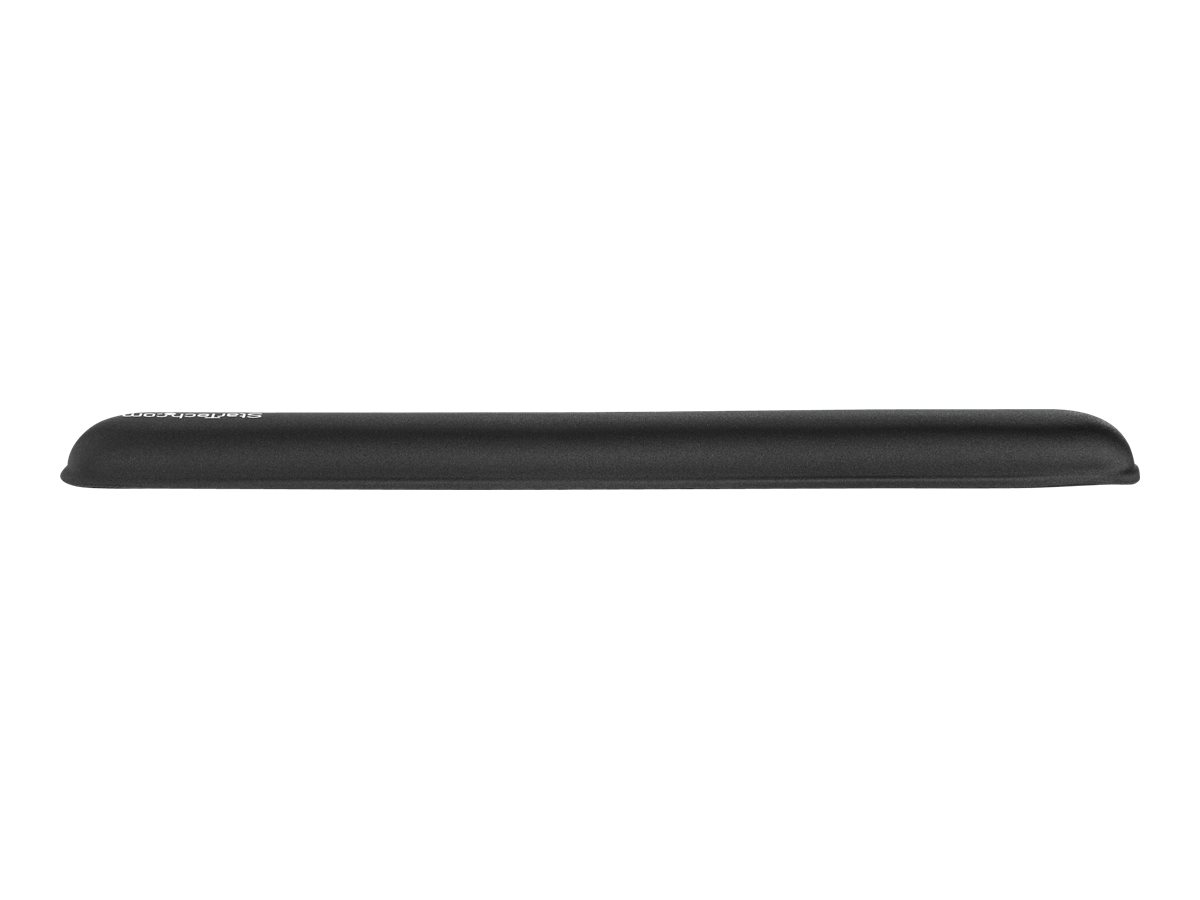 STARTECH.COM Gel Keyboard Wrist Rest - Ergonomic - Black Finish - Non-Slip Design - Compatible with Desks Tables Sit-Stand Desk