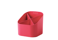 HAN Stiftehalter Re-X-LOOP rot 100% Recyclingmaterial 4 Faecher 11,1 x 12,1 x 10,6 cm HAN Stiftehalter Re-X-LOOP rot 100% Recyclingmaterial 4 Faecher 11,1 x 12,1 x 10,6 cm