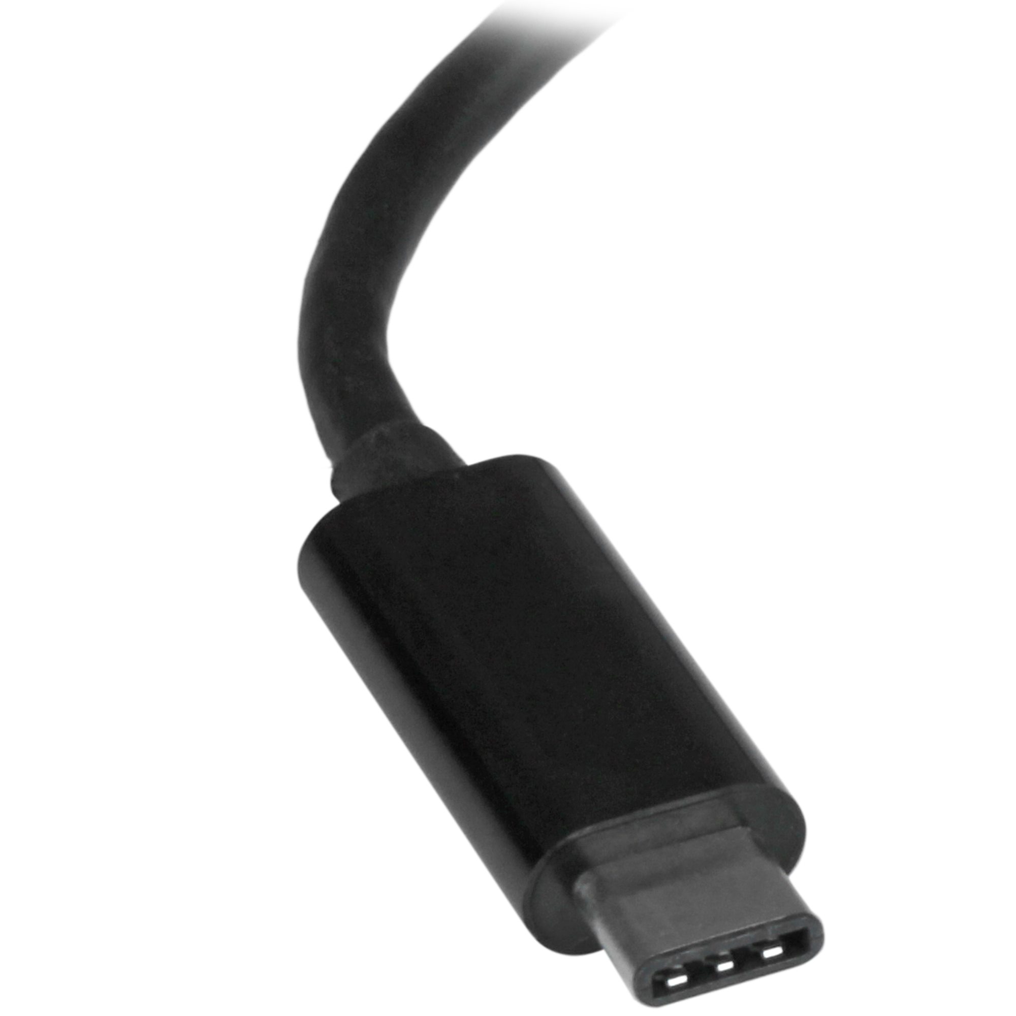 STARTECHCOM USBC to Gigabit Ethernet Adapter Black Thunderbolt 3 Port Compatible USB Type C Network Adapter