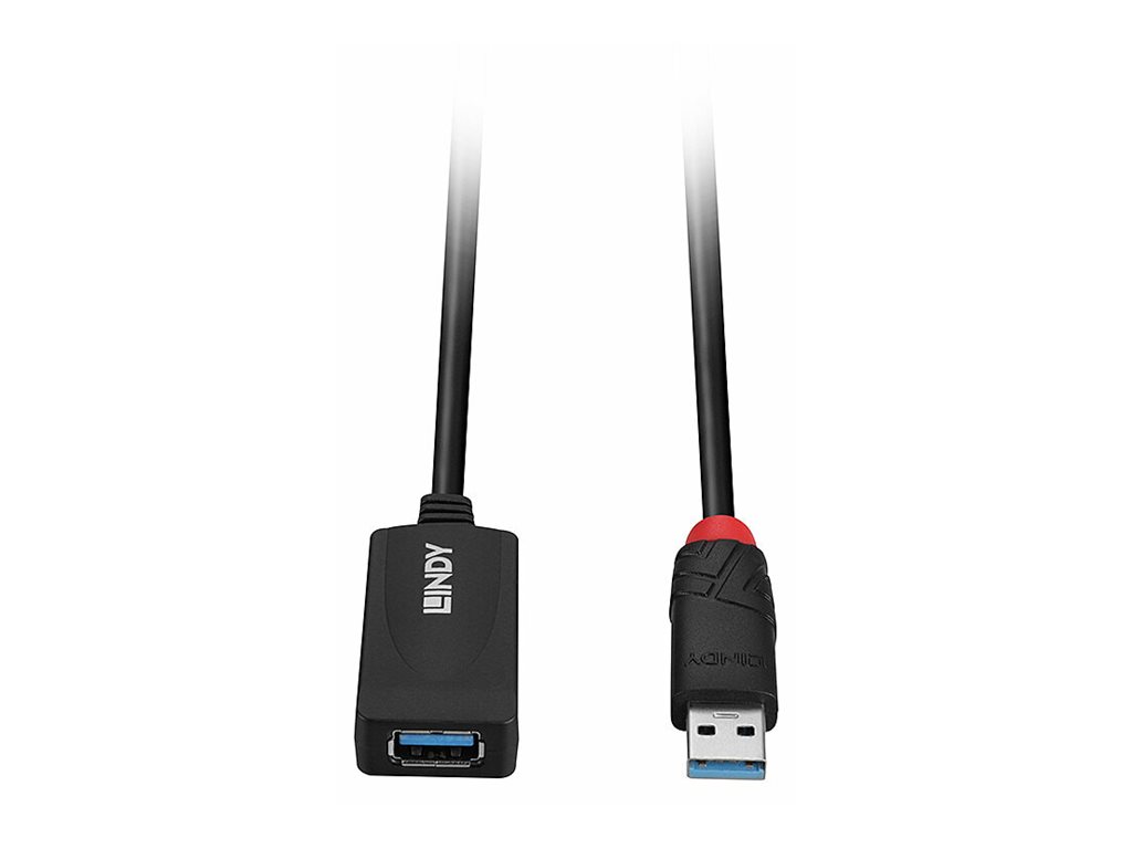 LINDY USB 3.0 Aktiv-Verlaengerung 5m unterstuetzt USB SuperSpeed-Transferraten bis max. 5Gbitps
